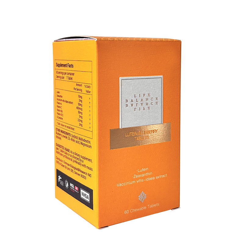 Lifebalance Lutein Blueberry Chewable Tablets